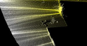 Piper Cherokee Six raw multibeam sonar soundings.