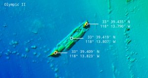 Olympic II 50cm multibeam with coordinates.