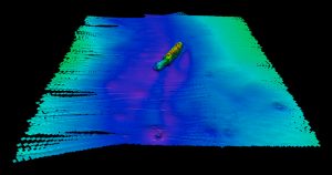 3D perspective view of the SS Governor wreck.