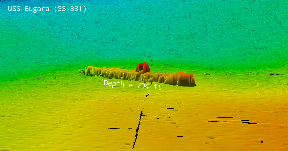 USS Bugara 3D view.