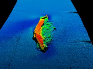 Andrea Doria multibeam soundings. Stern view.